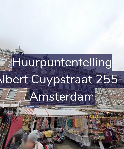 Foto gevel Huurpuntentelling voor Albert Cuypstraat 255-1, Amsterdam