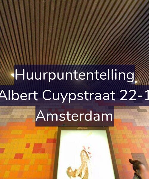Foto gevel Huurpuntentelling voor Albert Cuypstraat 22-1, Amsterdam