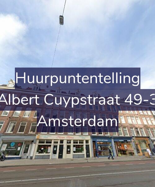 Foto gevel Huurpuntentelling voor Albert Cuypstraat 49-3, Amsterdam