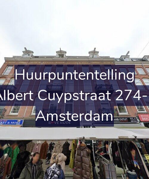 Foto gevel Huurpuntentelling voor Albert Cuypstraat 274-2, Amsterdam
