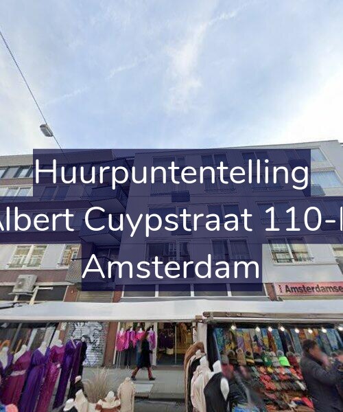 Foto gevel Huurpuntentelling voor Albert Cuypstraat 110-D, Amsterdam