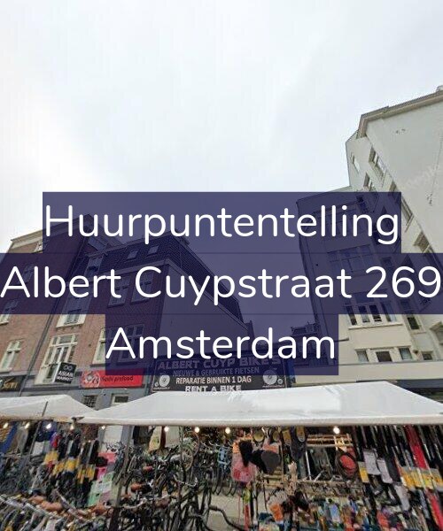 Foto gevel Huurpuntentelling voor Albert Cuypstraat 269, Amsterdam