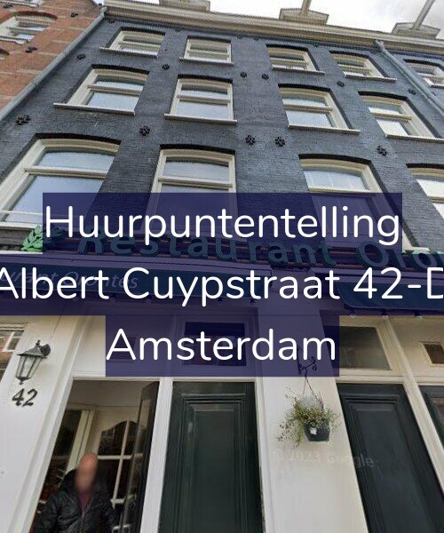 Foto gevel Huurpuntentelling voor Albert Cuypstraat 42-D, Amsterdam
