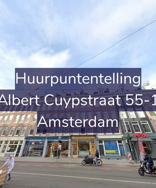 Foto gevel Huurpuntentelling voor Albert Cuypstraat 55-1, Amsterdam