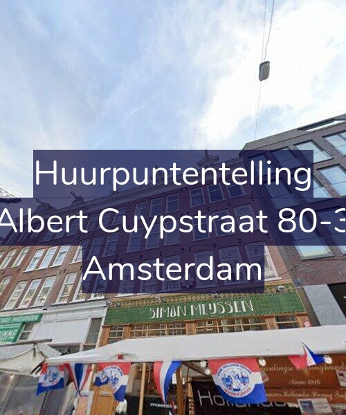 Foto gevel Huurpuntentelling voor Albert Cuypstraat 80-3, Amsterdam