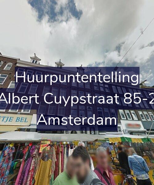 Foto gevel Huurpuntentelling voor Albert Cuypstraat 85-2, Amsterdam
