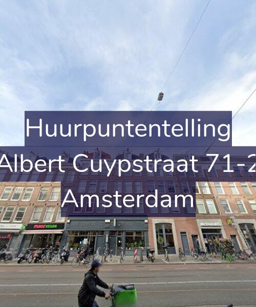 Foto gevel Huurpuntentelling voor Albert Cuypstraat 71-2, Amsterdam
