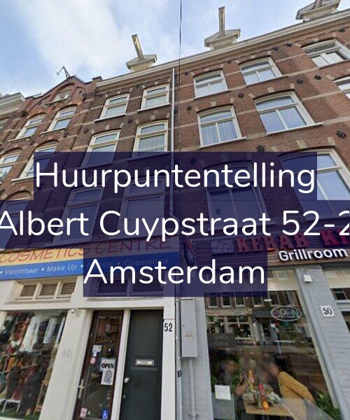 Foto gevel Huurpuntentelling voor Albert Cuypstraat 52-2, Amsterdam
