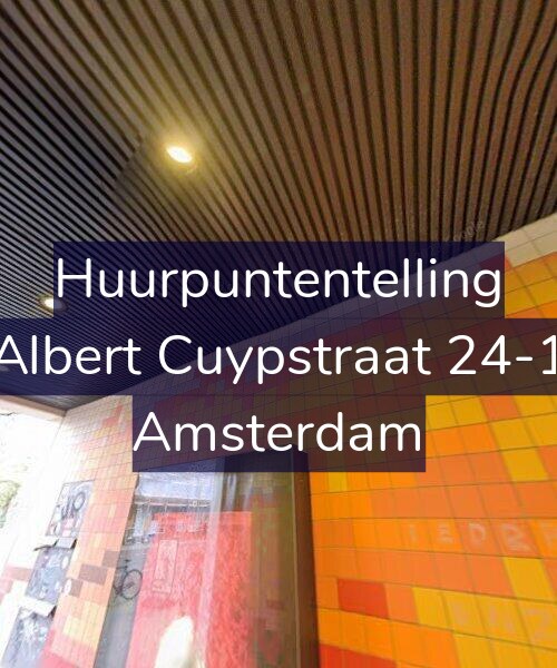 Foto gevel Huurpuntentelling voor Albert Cuypstraat 24-1, Amsterdam