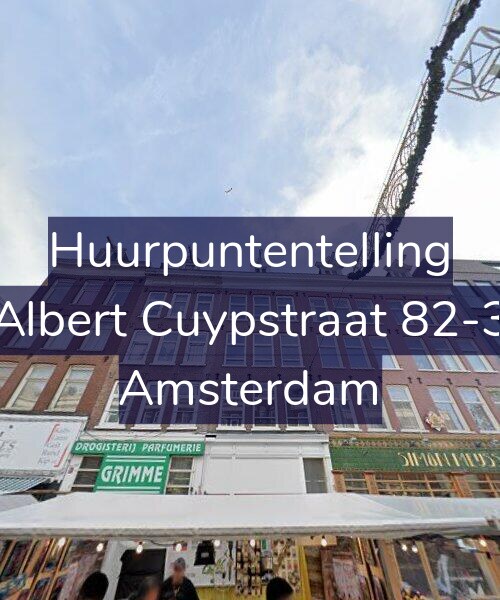 Foto gevel Huurpuntentelling voor Albert Cuypstraat 82-3, Amsterdam
