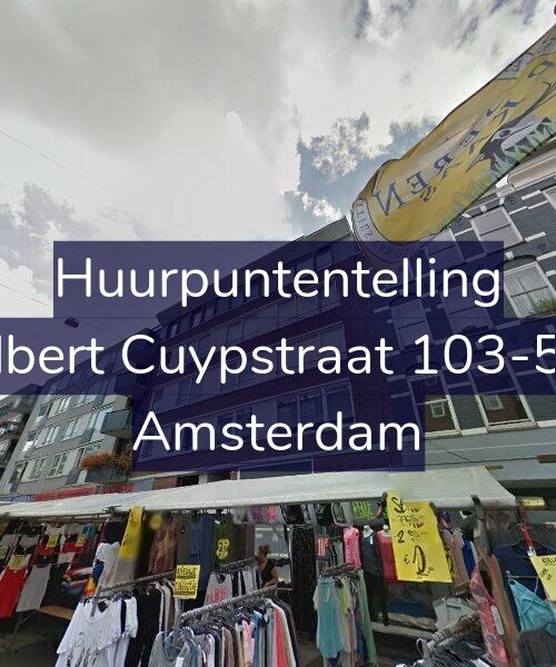 Foto gevel Huurpuntentelling voor Albert Cuypstraat 103-5V, Amsterdam