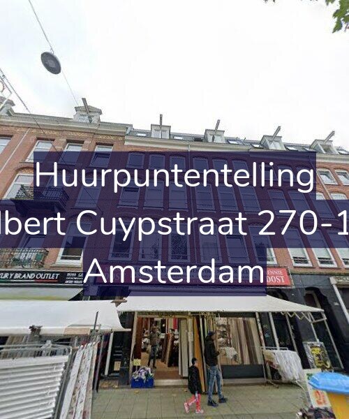 Foto gevel Huurpuntentelling voor Albert Cuypstraat 270-1A, Amsterdam