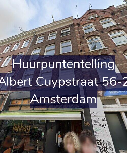 Foto gevel Huurpuntentelling voor Albert Cuypstraat 56-2, Amsterdam