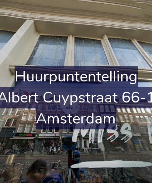 Foto gevel Huurpuntentelling voor Albert Cuypstraat 66-1, Amsterdam
