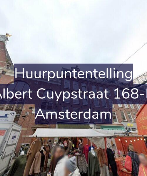 Foto gevel Huurpuntentelling voor Albert Cuypstraat 168-B, Amsterdam