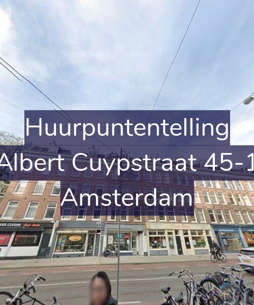 Foto gevel Huurpuntentelling voor Albert Cuypstraat 45-1, Amsterdam