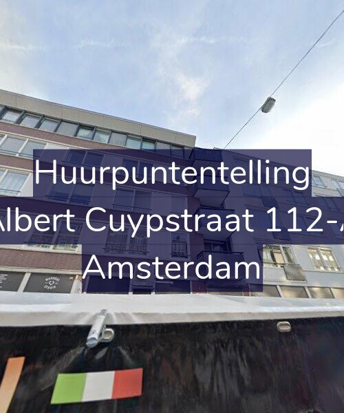 Foto gevel Huurpuntentelling voor Albert Cuypstraat 112-A, Amsterdam