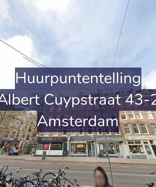 Foto gevel Huurpuntentelling voor Albert Cuypstraat 43-2, Amsterdam