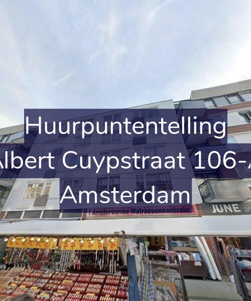 Foto gevel Huurpuntentelling voor Albert Cuypstraat 106-A, Amsterdam