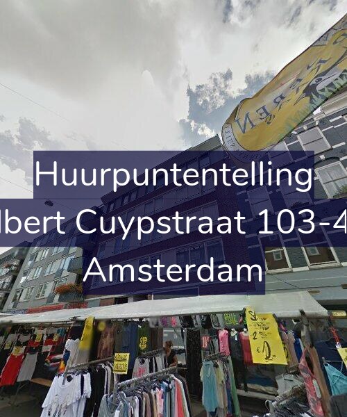 Foto gevel Huurpuntentelling voor Albert Cuypstraat 103-4A, Amsterdam