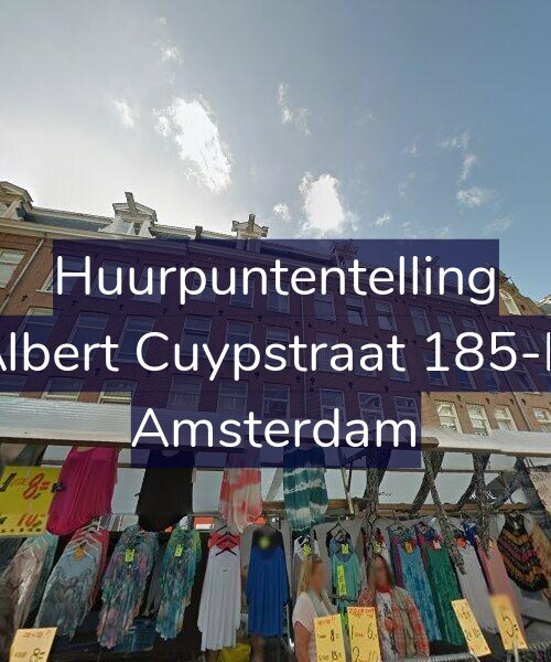 Foto gevel Huurpuntentelling voor Albert Cuypstraat 185-D, Amsterdam