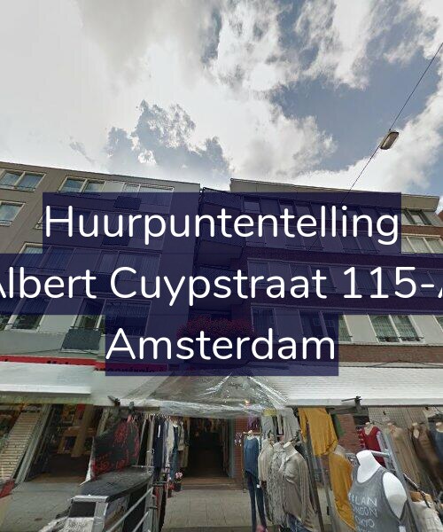 Foto gevel Huurpuntentelling voor Albert Cuypstraat 115-A, Amsterdam