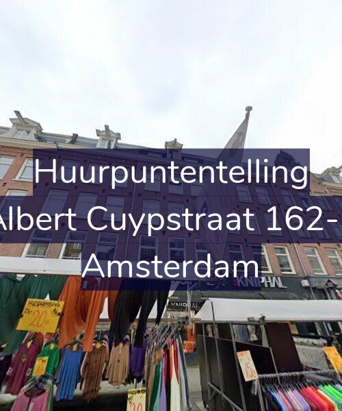 Foto gevel Huurpuntentelling voor Albert Cuypstraat 162-3, Amsterdam