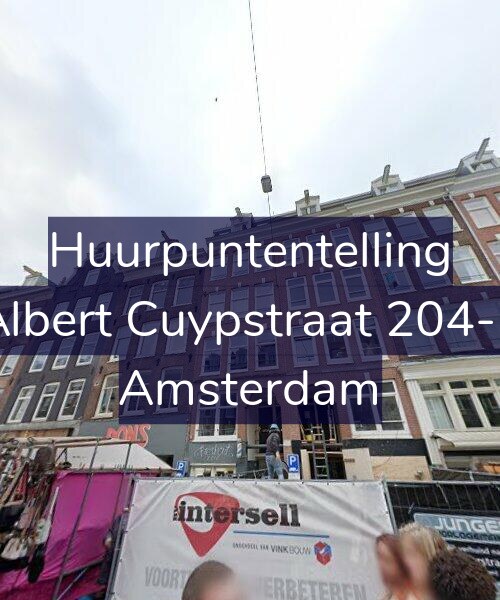 Foto gevel Huurpuntentelling voor Albert Cuypstraat 204-1, Amsterdam