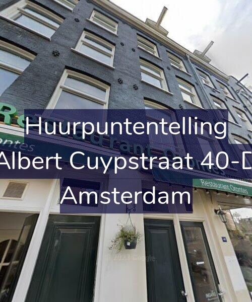 Foto gevel Huurpuntentelling voor Albert Cuypstraat 40-D, Amsterdam