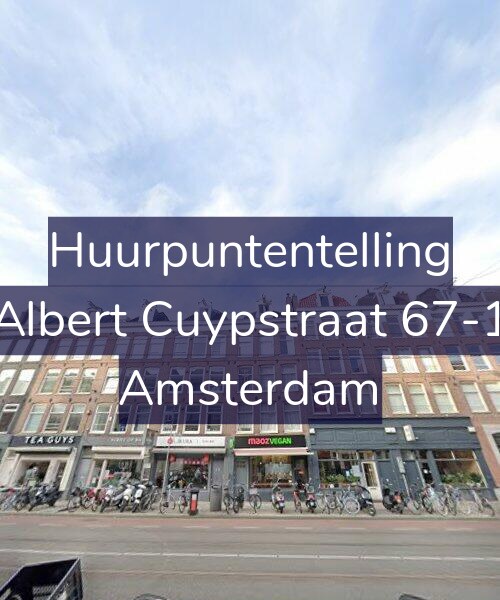 Foto gevel Huurpuntentelling voor Albert Cuypstraat 67-1, Amsterdam