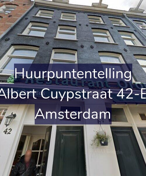 Foto gevel Huurpuntentelling voor Albert Cuypstraat 42-B, Amsterdam