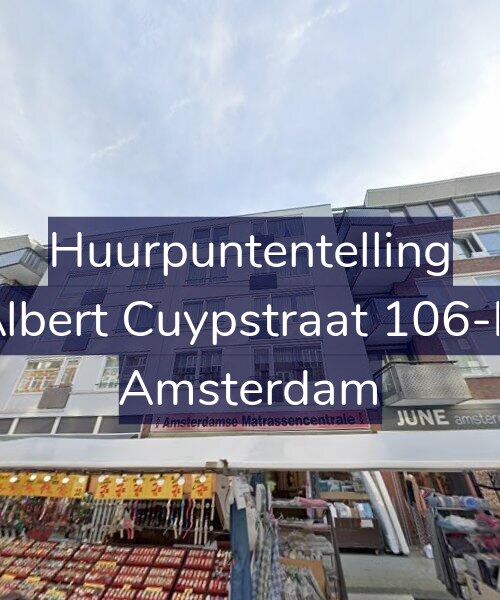 Foto gevel Huurpuntentelling voor Albert Cuypstraat 106-D, Amsterdam
