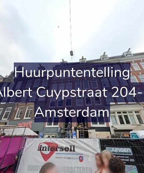 Foto gevel Huurpuntentelling voor Albert Cuypstraat 204-5, Amsterdam