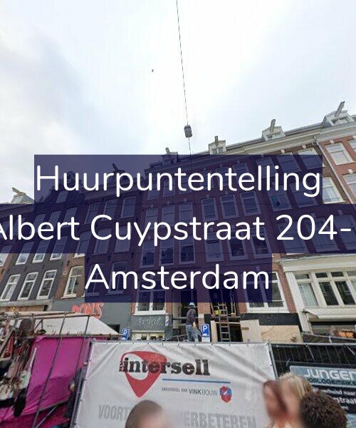 Foto gevel Huurpuntentelling voor Albert Cuypstraat 204-2, Amsterdam