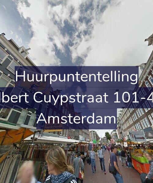 Foto gevel Huurpuntentelling voor Albert Cuypstraat 101-4A, Amsterdam