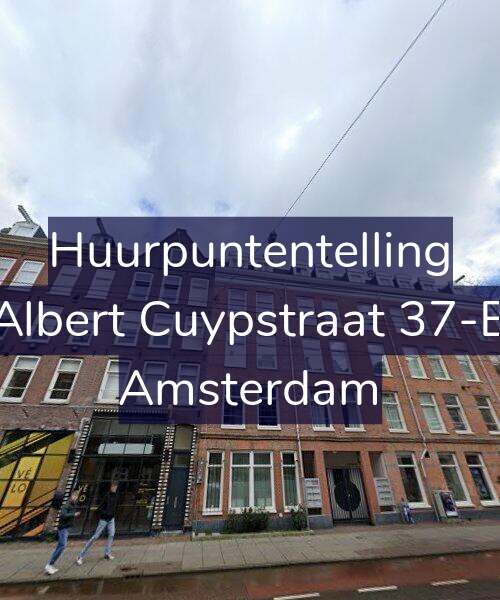 Foto gevel Huurpuntentelling voor Albert Cuypstraat 37-B, Amsterdam