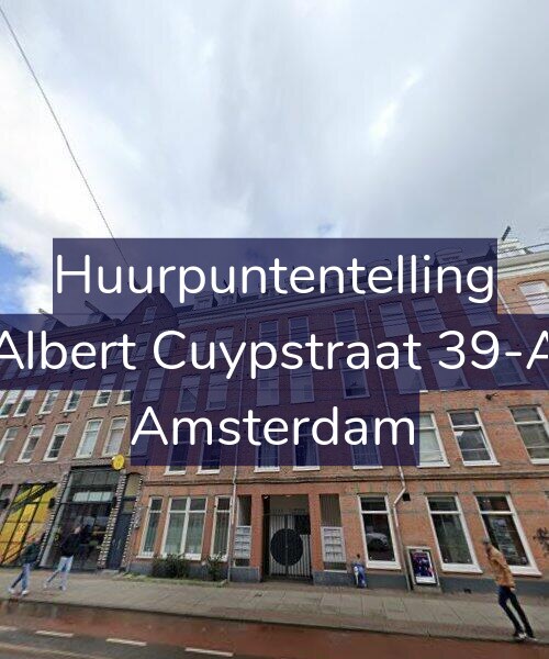 Foto gevel Huurpuntentelling voor Albert Cuypstraat 39-A, Amsterdam