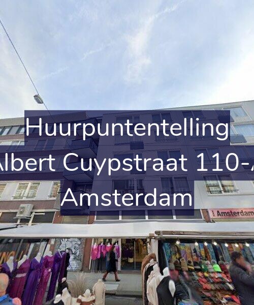Foto gevel Huurpuntentelling voor Albert Cuypstraat 110-A, Amsterdam