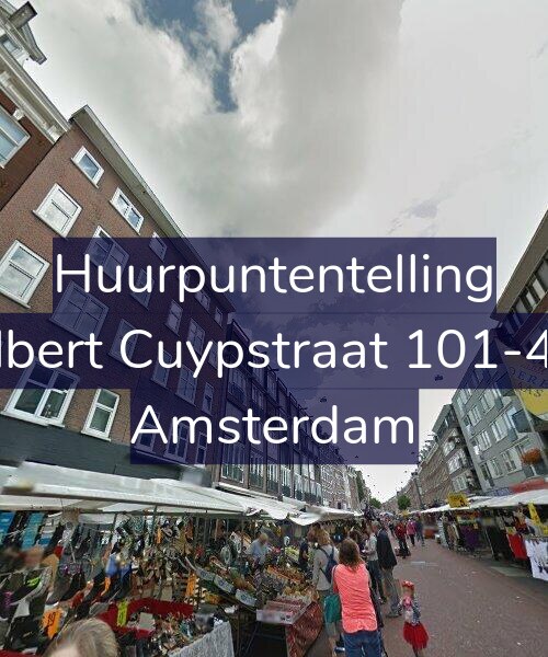 Foto gevel Huurpuntentelling voor Albert Cuypstraat 101-4V, Amsterdam