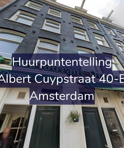 Foto gevel Huurpuntentelling voor Albert Cuypstraat 40-B, Amsterdam