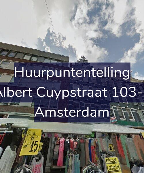 Foto gevel Huurpuntentelling voor Albert Cuypstraat 103-3, Amsterdam