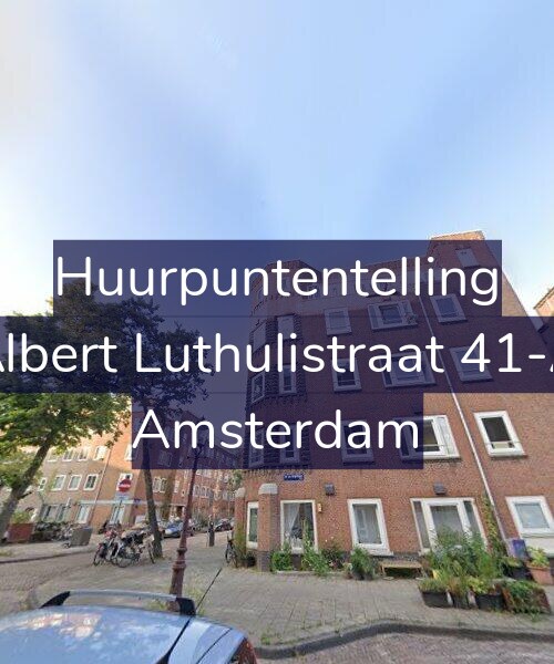 Foto gevel Huurpuntentelling voor Albert Luthulistraat 41-A, Amsterdam