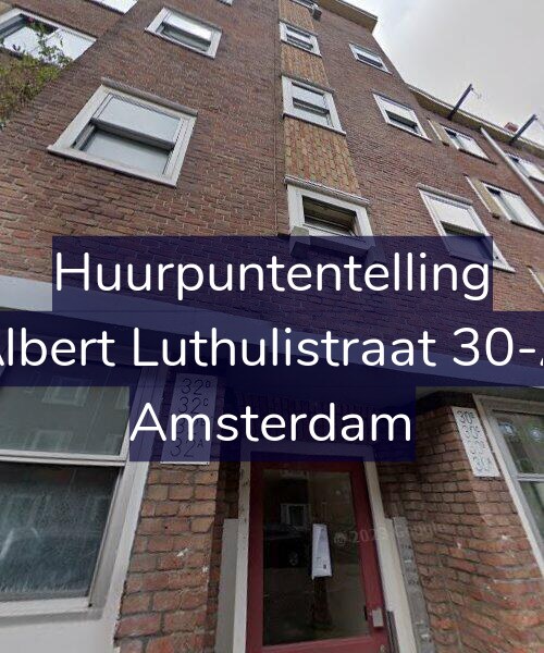 Foto gevel Huurpuntentelling voor Albert Luthulistraat 30-A, Amsterdam