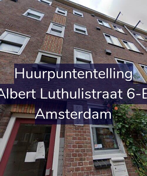 Foto gevel Huurpuntentelling voor Albert Luthulistraat 6-B, Amsterdam