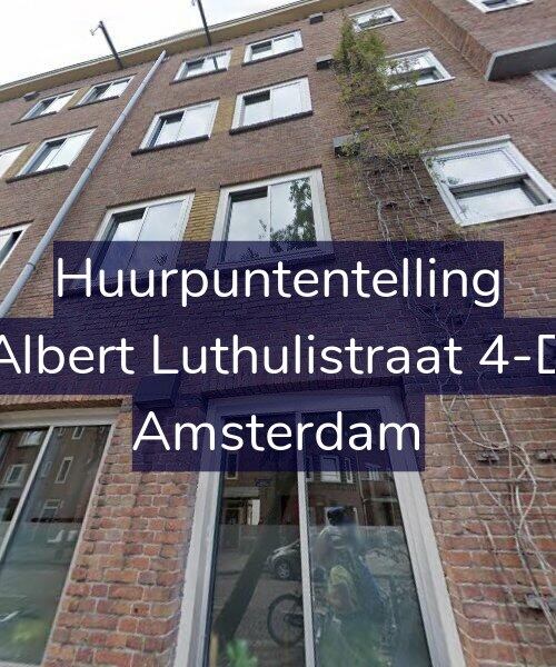 Foto gevel Huurpuntentelling voor Albert Luthulistraat 4-D, Amsterdam