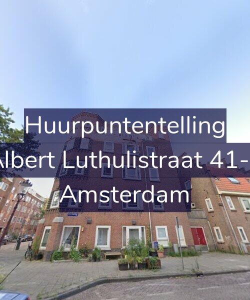 Foto gevel Huurpuntentelling voor Albert Luthulistraat 41-E, Amsterdam