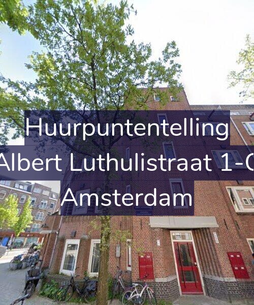 Foto gevel Huurpuntentelling voor Albert Luthulistraat 1-C, Amsterdam