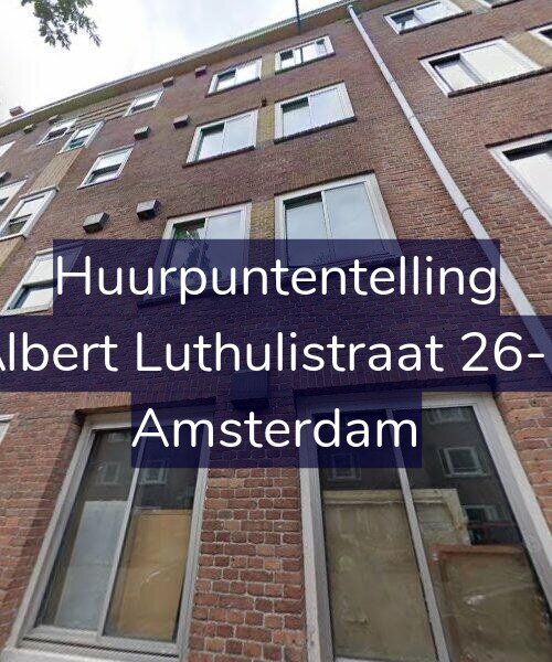 Foto gevel Huurpuntentelling voor Albert Luthulistraat 26-B, Amsterdam