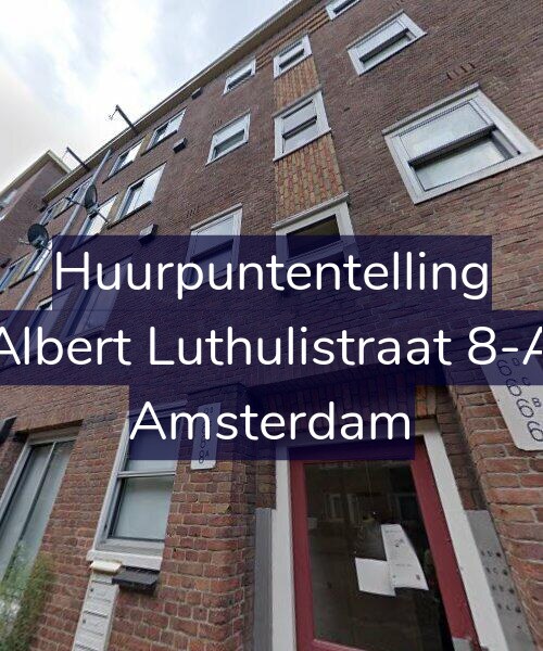Foto gevel Huurpuntentelling voor Albert Luthulistraat 8-A, Amsterdam