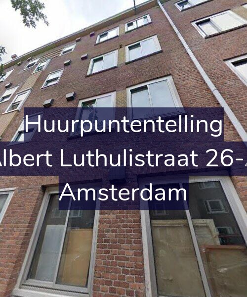 Foto gevel Huurpuntentelling voor Albert Luthulistraat 26-A, Amsterdam